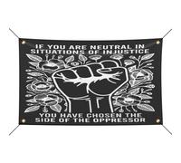 Drapeau Si Vous Êtes Neutre Dans Des Situations De Dortoir Décoratifs Garden Flag Couture Double Face Bannière Pour Patio Bar Home 3X5Ft