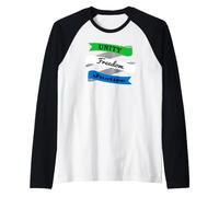 Drapeau Sierra Leone Unity Freedom Justice Manche Raglan