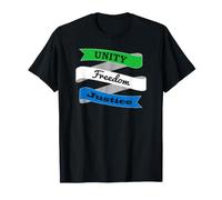Drapeau Sierra Leone Unity Freedom Justice T-Shirt