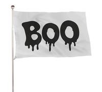 Drapeau simple The Word Boo - 9,5 x 1,5 m - Pour jardin, cour, porche, pelouse, ferme
