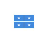 Drapeau Somalie (4 Stickers - 9.5 X 6.3 Cm) - Sticker/Autocollant