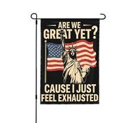 Drapeau Sommes-Nous Enfin Grands ? Parce Que Je Me Sens Épuisé, Moi, Démocrate Patriote. Drapeau De Bienvenue Lavable Décoration Bannière, Pour Les Bureaux, Les Défilés, Balcon, 30x45cm