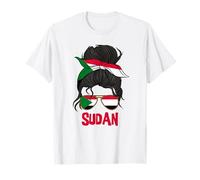 Drapeau soudanais pour femme soudan pour fille T-Shirt