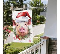 Drapeau souriant 61 x 91 cm pour extérieur et intérieur - Pour le printemps, l'été, l'automne, l'hiver - Drapeaux de jardin avec œillets verticaux double face - Bannière pour décorations de cour