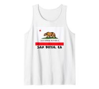 Drapeau Souvenir de San Diego Californie USA Débardeur