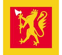 Drapeau Standard of the Norwegian Army Command School | The Ceremonial Standard of the Norwegian Army Command School Befalsskolen | 0.06m² | 25x25cm pour Diplomat-Flags Drapeau de Voiture