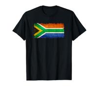 Drapeau sud-Africain de l'Afrique du Sud dans Un Style Grungy T-Shirt Graphique avec Valeur