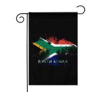 Drapeau sud-africain de l'Afrique du Sud et aigle américain Drapeaux de jardin (12,5 x 18 pouces) - Bannière aux couleurs éclatantes pour décoration extérieure de jardin et de maison