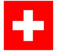 Drapeau Suisse : 13x13cm - Sticker/Autocollant