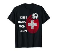 Drapeau Suisse Cadeau Foot Suisse C'est Dans Mon ADN T-Shirt