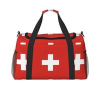 Drapeau suisse. C'est un sac de voyage à main avec une grande capacité et multifonctionnel, un incontournable pour les voyages en plein air