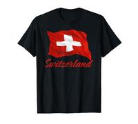 Drapeau Suisse Patriotique T-Shirt Graphique avec Valeur