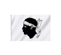 Drapeau Supporter Corse 150 x 90 cm - Noir