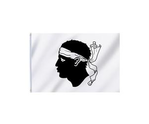 Drapeau supporter Corse 150 x 90 cm - Noir