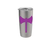 Drapeau symbole des laboratoires lesbiens double face avec hache LGBTQ Pride Gobelet isotherme en acier inoxydable double paroi