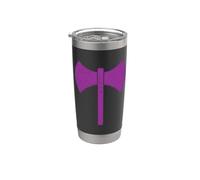 Drapeau symbole des laboratoires lesbiens double face avec hache LGBTQ Pride Gobelet isotherme en acier inoxydable double paroi