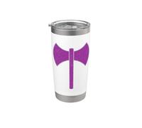 Drapeau symbole des laboratoires lesbiens double face avec hache LGBTQ Pride Gobelet isotherme en acier inoxydable double paroi
