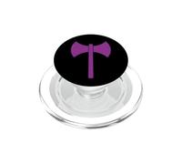 Drapeau Symbole des laboratoires lesbiens Double Face avec Hache LGBTQ Pride PopSockets PopGrip pour MagSafe