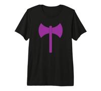 Drapeau Symbole des laboratoires lesbiens Double Face avec Hache LGBTQ Pride T-Shirt Haut de Gamme