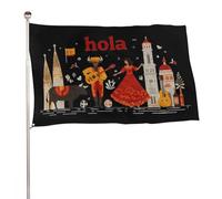 Drapeau Symboles et objets traditionnels espagnols Drapeaux 90X150cm