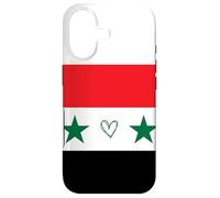 Drapeau syrien avec cœur Fier, Patrimoine, identité Nationale Coque pour iPhone 17