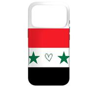 Drapeau syrien avec cœur Fier, Patrimoine, identité Nationale Coque pour iPhone 17 Pro