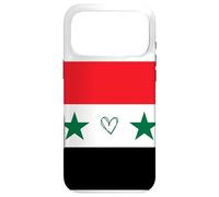 Drapeau syrien avec cœur Fier, Patrimoine, identité Nationale Coque pour iPhone 17 Pro Max