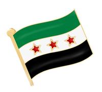 Drapeau syrien Broche Église Robuste Couleurs Vives Insigne Parfait pour les collectionneurs et les événements culturels Broche solide, taille unique, Comme décrit