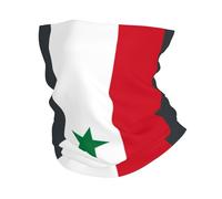 Drapeau Syrien Cache-Col Anti-UV Bandana Multi-Usage Chapeaux Demi-Visage pour Randonnée Adulte Extérieur 26X30CM