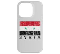 Drapeau syrien de la Syrie en Vieilli pour Hommes, Femmes, Enfants Arabe Coque pour iPhone 14 Pro