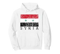 Drapeau syrien de la Syrie en Vieilli pour Hommes, Femmes, Enfants Arabe Sweat à Capuche