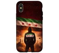 Drapeau syrien, Motif Damas Syrie, Drapeau syrien, I Love Syria Coque pour iPhone X/XS