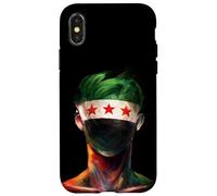 Drapeau syrien, Motif Damas Syrie, Drapeau syrien, I Love Syria Coque pour iPhone X/XS