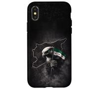 Drapeau syrien, Motif Damas Syrie, Drapeau syrien, I Love Syria Coque pour iPhone X/XS
