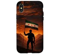 Drapeau syrien, Motif Damas Syrie, Drapeau syrien, I Love Syria Coque pour iPhone X/XS