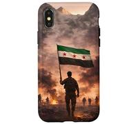 Drapeau syrien, Motif Damas Syrie, Drapeau syrien, I Love Syria Coque pour iPhone X/XS