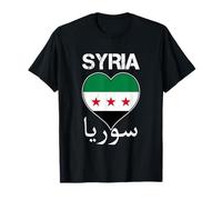 Drapeau syrien, Motif Damas Syrie, Drapeau syrien, I Love Syria T-Shirt