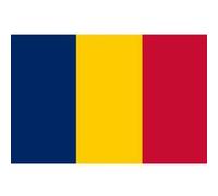 Drapeau Tchad (5 x 3.3 cm) - Sticker/autocollant G