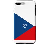 Drapeau tchèque cœur fière du Patrimoine pour la fête Nationale Coque pour iPhone 7 Plus/8 Plus