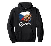 Drapeau tchéquie Artistique Lion Rugissant Sweat à Capuche