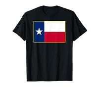 Drapeau Texan du Texas avec Bordure dorée T-Shirt