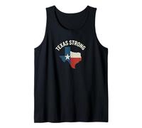 Drapeau Texas Fort Contour Couleurs Support Design Débardeur