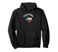 Drapeau Texas Fort Contour Couleurs Support Design Sweat à Capuche