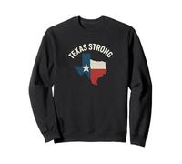Drapeau Texas Fort Contour Couleurs Support Design Sweatshirt