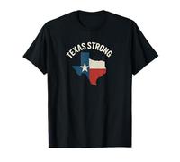 Drapeau Texas Fort Contour Couleurs Support Design T-Shirt