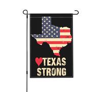 Drapeau Texas Strong 12x18 « J'aime le jardin » - Décoration extérieure en toile de jute double face