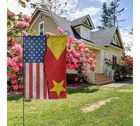 Drapeau texturé de l'Amérique et de la région du Tigré, double face, 28 x 40 pouces, décoration extérieure pour jardin