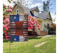 Drapeau texturé des Chiliens d'Amérique, double face, 28 x 40 pouces, décoration extérieure pour jardin