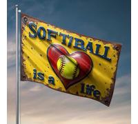 Drapeau « The Heart Of My Life » - Décoration de grotte - Cadeau de bienvenue - Drapeau de jardin de bienvenue (30 x 45 cm)