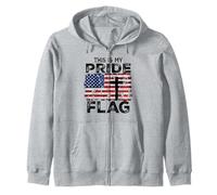 Drapeau « This is My Pride » - Croix de Jésus - USA - 4 Juillet Sweat à Capuche
